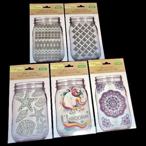 5 Sets Glass Stickers